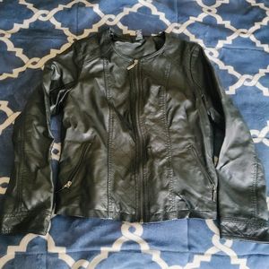 Alfani Faux Leather Moto Jacket